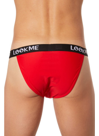 Slip rouge échancré - LM30-61RED